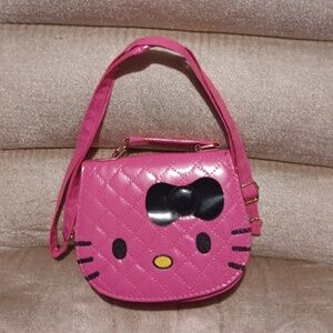 Small Pink and Black Hello Kitty Satchel